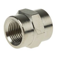 Legris LF3000 20 bar Brass Pneumatic Straight Threaded Adapter, G 1/8 Female To G 1/8 Female