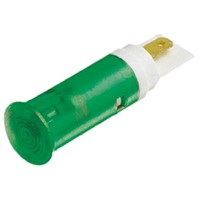 Signal Construct Green Indicator, Solder Tab Termination, 12  14 V, 5mm Mounting Hole Size