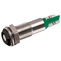 Signal Construct Green Indicator, Lead Wires Termination, 20  28 V, 6mm Mounting Hole Size
