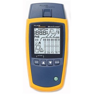 Fluke Networks MICROSCANNER 2 Microscanner 2 Video, Data & Voice Wiring Tester of Ethernet Port Test, Length, PoE