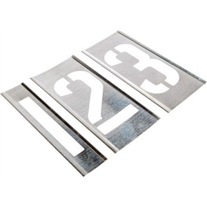 Interlocking zinc stencil set,4in 0 to 9