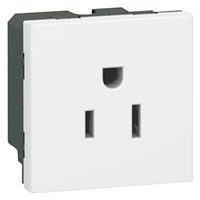 Legrand White 1 Gang Plug Socket, 15A, NEMA 5-15R