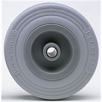 Flexello Black, Grey Rubber Castor Wheels, 90kg