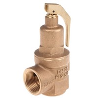 Nabic Valve Safety Products 5bar Pressure Relief Valve With Female BSP 1 in BSP Female Connection and a BSP 1 Exhaust