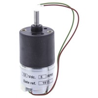 McLennan Servo Supplies, 12 V dc, 20 Ncm DC Geared Motor, Output Speed 5 rpm