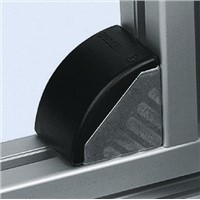 Bosch Rexroth Black PP Angle Bracket Cap 45 strut profile , Groove 10mm