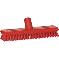 Vikan Red 24mm PET Hard Deck Brush for Abattoirs