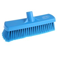 Vikan Broom, Blue with PET Bristles for Dry Areas, 320 x 80mm