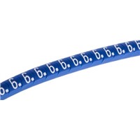 HellermannTyton Helagrip Slide On Cable Marker, Pre-printed 6 White on Blue 1  3mm Dia. Range