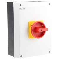 Eaton 3 Pole Enclosed Non Fused Isolator Switch - NO, 100 A Maximum Current, 50 kW Power Rating, IP65
