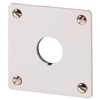 Eaton Brushed Aluminium M22 Push Button Enclosure - 1 Hole 22mm Diameter