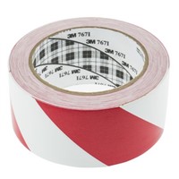 3M 767 Red/White Vinyl Lane Marking Tape, 50mm x 33m