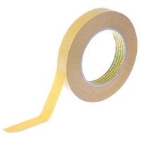 3M 9040 Beige Double Sided Paper Tape, 19mm x 50m, 0.1mm Thick