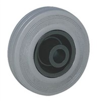Guitel Black, Grey Rubber Castor Wheels 50801240, 80daN