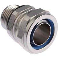 Adaptaflex M20 Swivel Cable Conduit Fitting, Silver 20mm nominal size