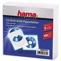 CD-ROM Paper Sleeves 100 white