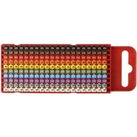 HellermannTyton WIC Snap On Cable Marker, Pre-printed 0 9 assorted colours 2 2.8mm Dia. Range