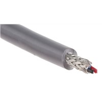 Alpha Wire 1 Pair Screened Multipair Industrial Cable 0.09 mm2(CE) Grey 30m XTRA-GUARD FLEX Series