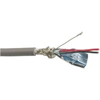 Alpha Wire 1 Pair Screened Multipair Industrial Cable 0.2 mm2(CE) Black 30m XTRA-GUARD FLEX Series