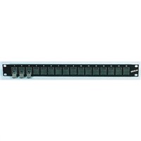 Decelect Forgos Cat5 16 Port RJ45 RJ Patch Panel FTP 1U Black