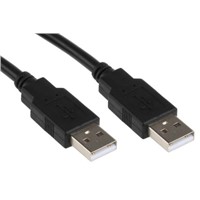 Roline Male USB A to Male USB A USB Cable Assembly, 0.8m
