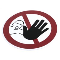 Aluminium No Unauthorised Access Prohibition Sign