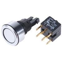 APEM Momentary Push Button Switch, IP65, Panel Mount