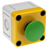 Modular Switch Body, IP65, Green, Wall Mount, Momentary for use with A01 Series -20C +55C