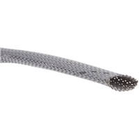 HellermannTyton Expandable Braided PET Grey Cable Sleeve, 13mm Diameter, 10m Length