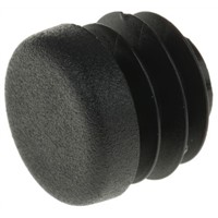 Rose+Krieger Black PE Round End Cap 18 mm strut profile