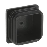 Rose+Krieger Black PE Square Tube Plug, 40mm 40 mm strut profile
