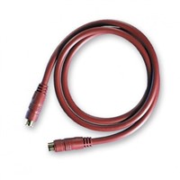 110-180-929 20m 4-Pin Male Mini-DIN to 4-Pin Male Mini-DIN Red SVHS Audio Video Cable Assembly