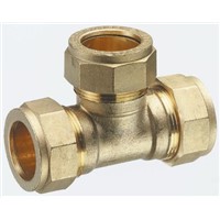 Pegler Yorkshire 28mm Equal Tee Brass Compression Fitting