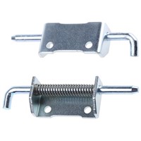 Pinet Zinc Plated Steel Concealed, Spring-Action Hinge Bolt-on, 82mm x 21mm x 2.8mm