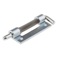 Pinet Zinc Plated Steel Concealed, Spring-Action Hinge Bolt-on, 82mm x 18.2mm x 2.8mm