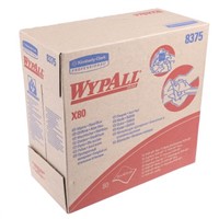 Kimberly Clark Box of 80 Blue Wypall X80 Cloths for Heavy Duty Cleaning Use