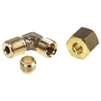 Legris 6mm x 1/8 in BSPT Male 90 Elbow Brass Compression Fitting