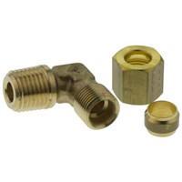 Legris 8mm x 1/4 in BSPT Male 90 Elbow Brass Compression Fitting