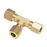 Legris 6mm Equal Tee Brass Compression Fitting