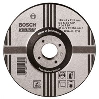Bosch Aluminium Oxide Grinding Wheel, 80m/s, 115mm x 6mm x 22.23mm Bore