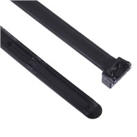 HellermannTyton, KR8/21 Series Black Nylon Cable Tie, 210mm x 8 mm