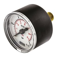 WIKA 7833500 Analogue Positive Pressure Gauge Back Entry 2.5bar, Connection Size R 1/8