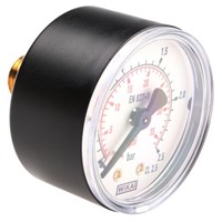 WIKA 7833739 Analogue Positive Pressure Gauge Back Entry 2.5bar, Connection Size R 1/4