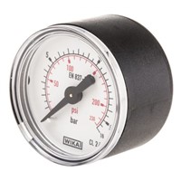 WIKA 7833526 Analogue Positive Pressure Gauge Back Entry 16bar, Connection Size R 1/8