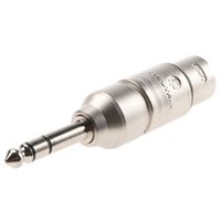 Neutrik Adapter, Male 1/4 in Stereo to Female XLR