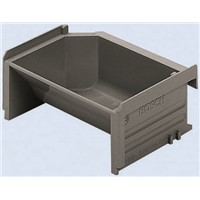 Bosch Rexroth Black ABS Stackable Storage Bin, 50mm x 173mm x 86mm