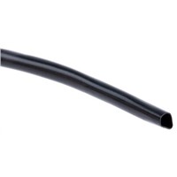 HellermannTyton Black Heat Shrink Tubing 3.2mm Sleeve Dia. x 5m Length, LVR Series 2:1 Ratio
