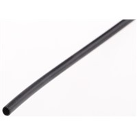 HellermannTyton Black Heat Shrink Tubing 2.4mm Sleeve Dia. x 5m Length, LVR Series 2:1 Ratio