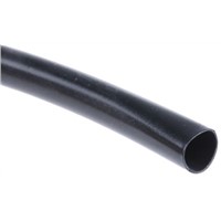 HellermannTyton Black Heat Shrink Tubing 6.4mm Sleeve Dia. x 5m Length, LVR Series 2:1 Ratio