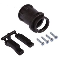 TE Connectivity Cable Clamp Black Screw Plastic Cable Clamp, 17.86mm Max. Bundle